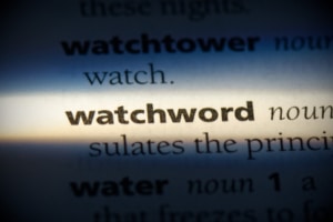 Consider an Annual Company Watchword